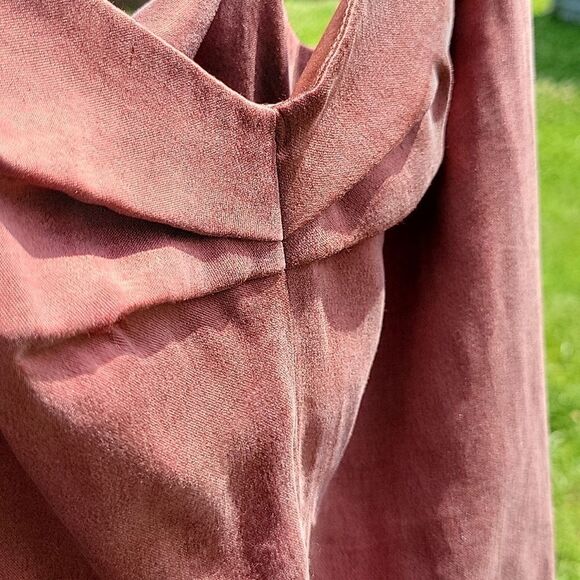 NWOT! $198 Chenara DODGE LARA Tie-up Strap Jumpsuit 100% Silk Rust color Sz 8 - Picture 8 of 11